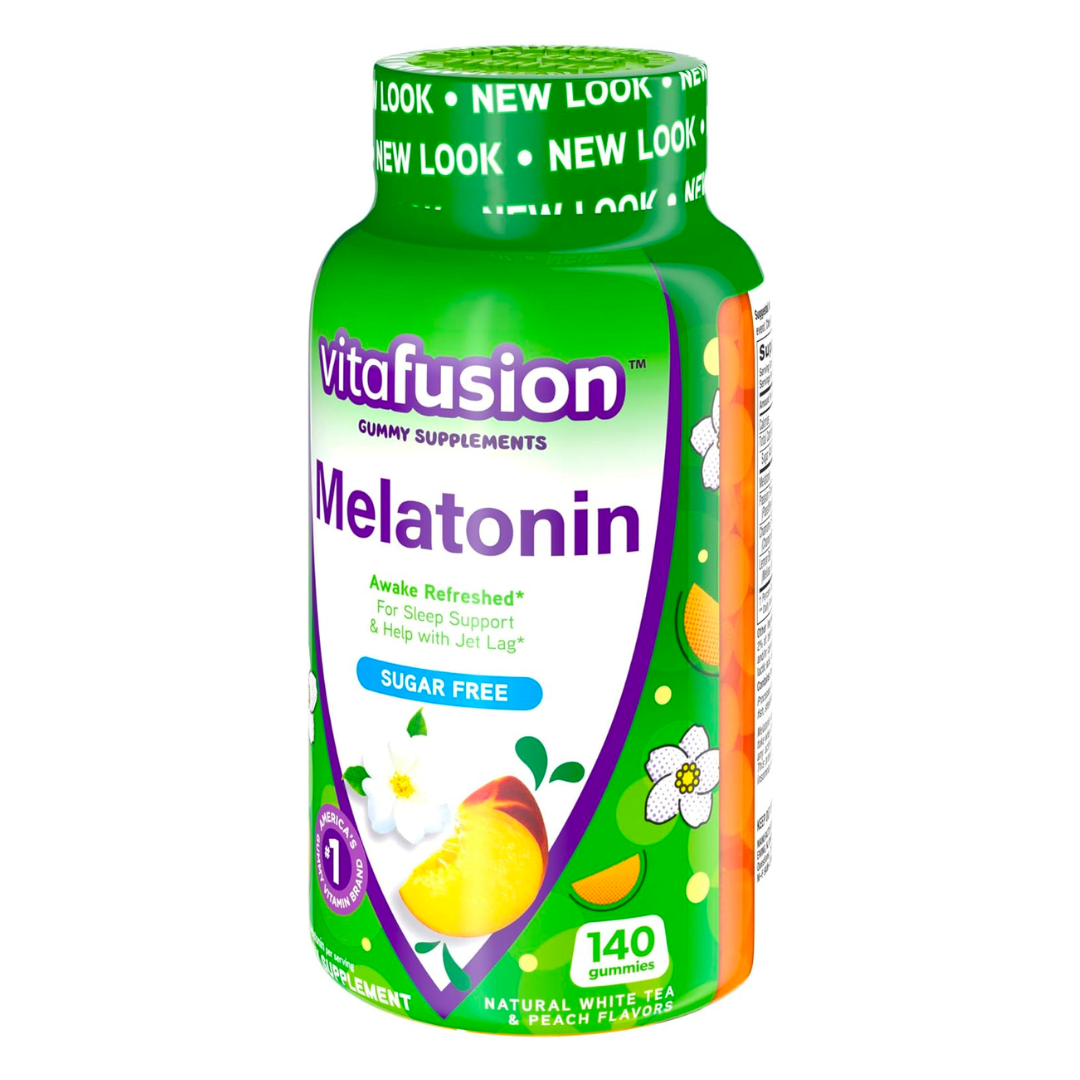 Vita Fusion Sugar Free | Gomitas Sabor Durazno (140 Unidades) - Sin Azúcar, Vitaminas y Minerales.