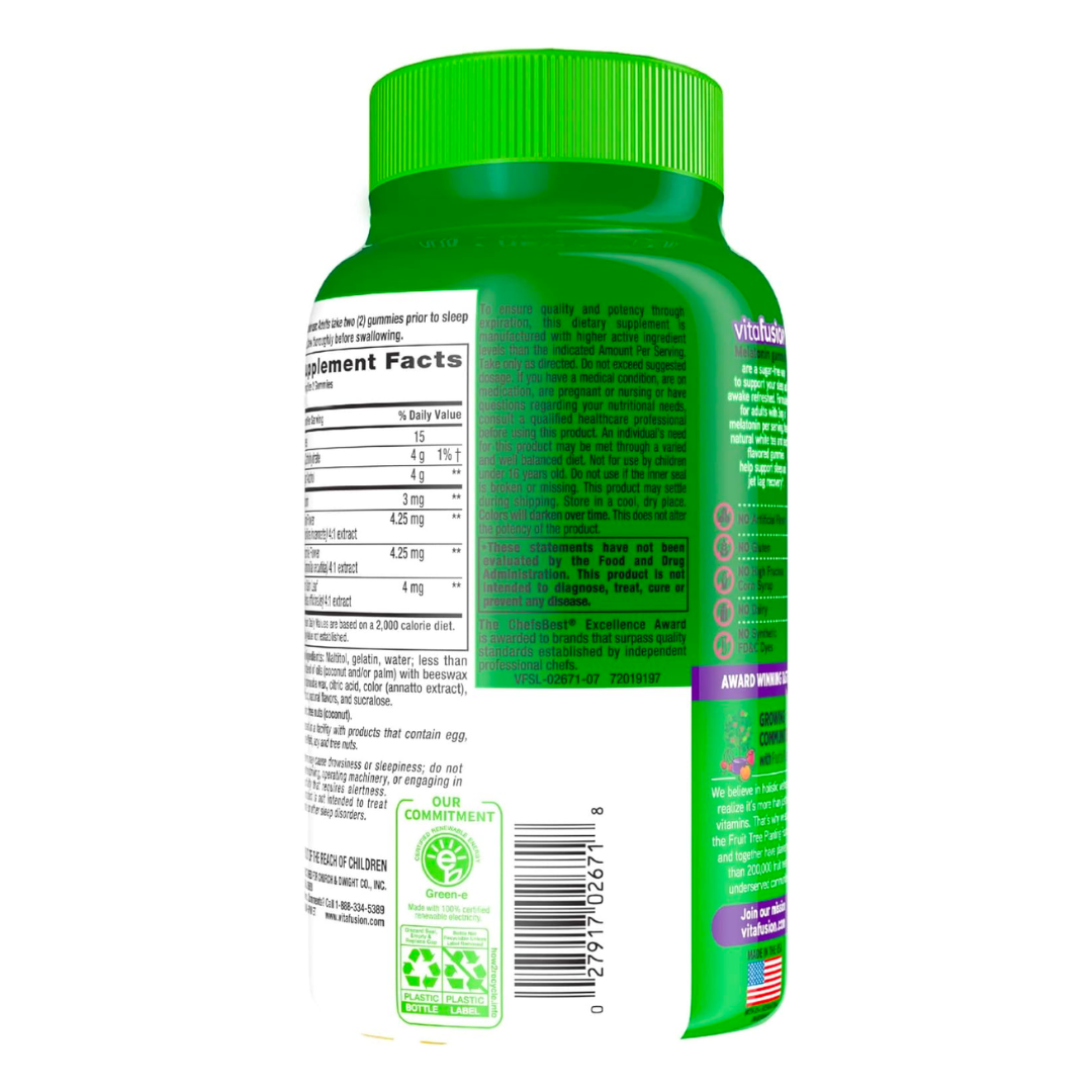 Vita Fusion Sugar Free | Gomitas Sabor Durazno (140 Unidades) - Sin Azúcar, Vitaminas y Minerales.