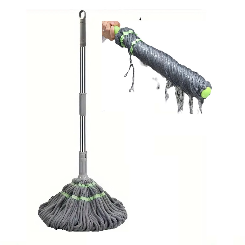 Trapeador giratorio de exprimir sin manos.