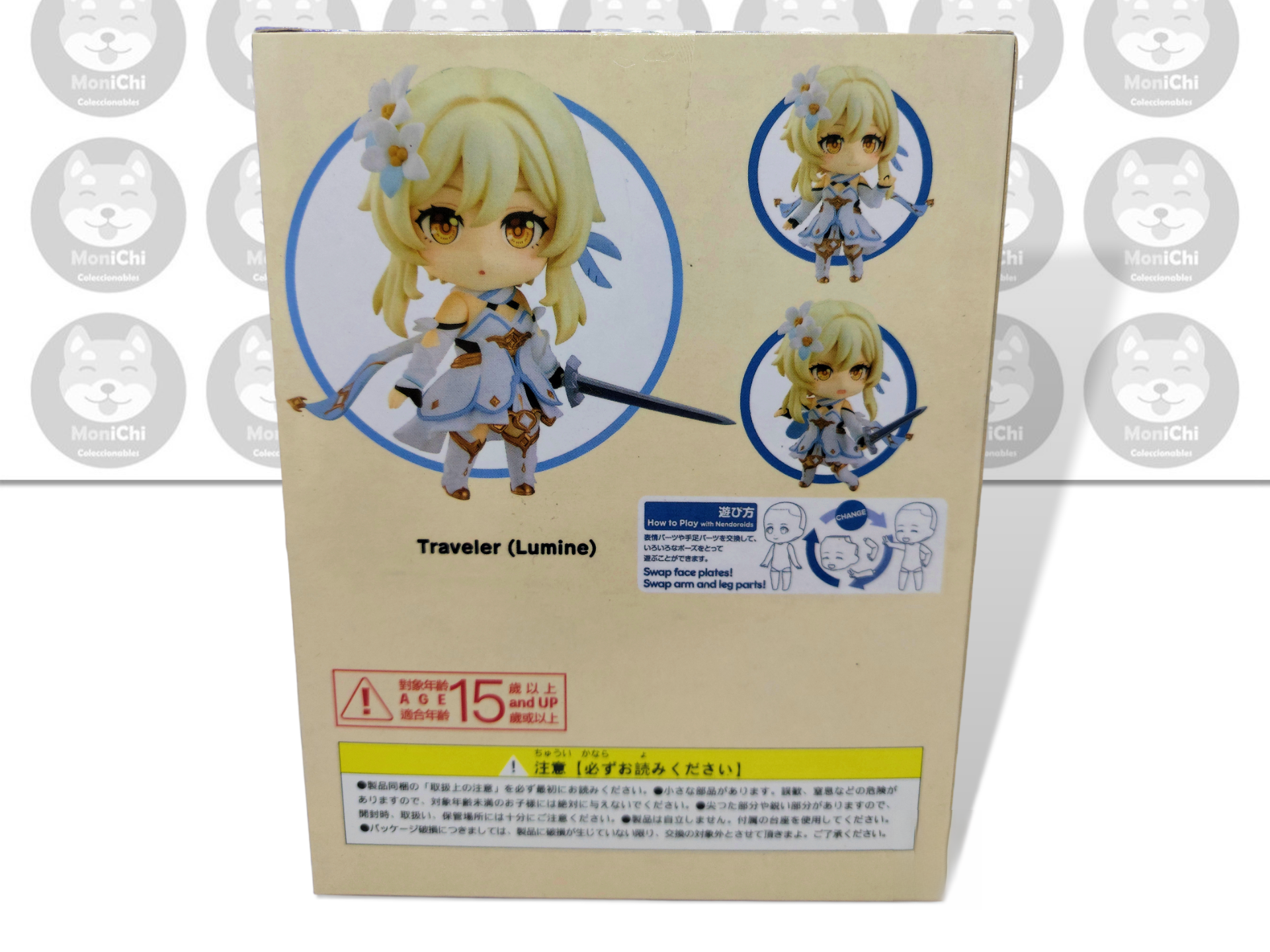 Traveler Lumine 1718 Nendoroid Genshin Impact Figura Anime