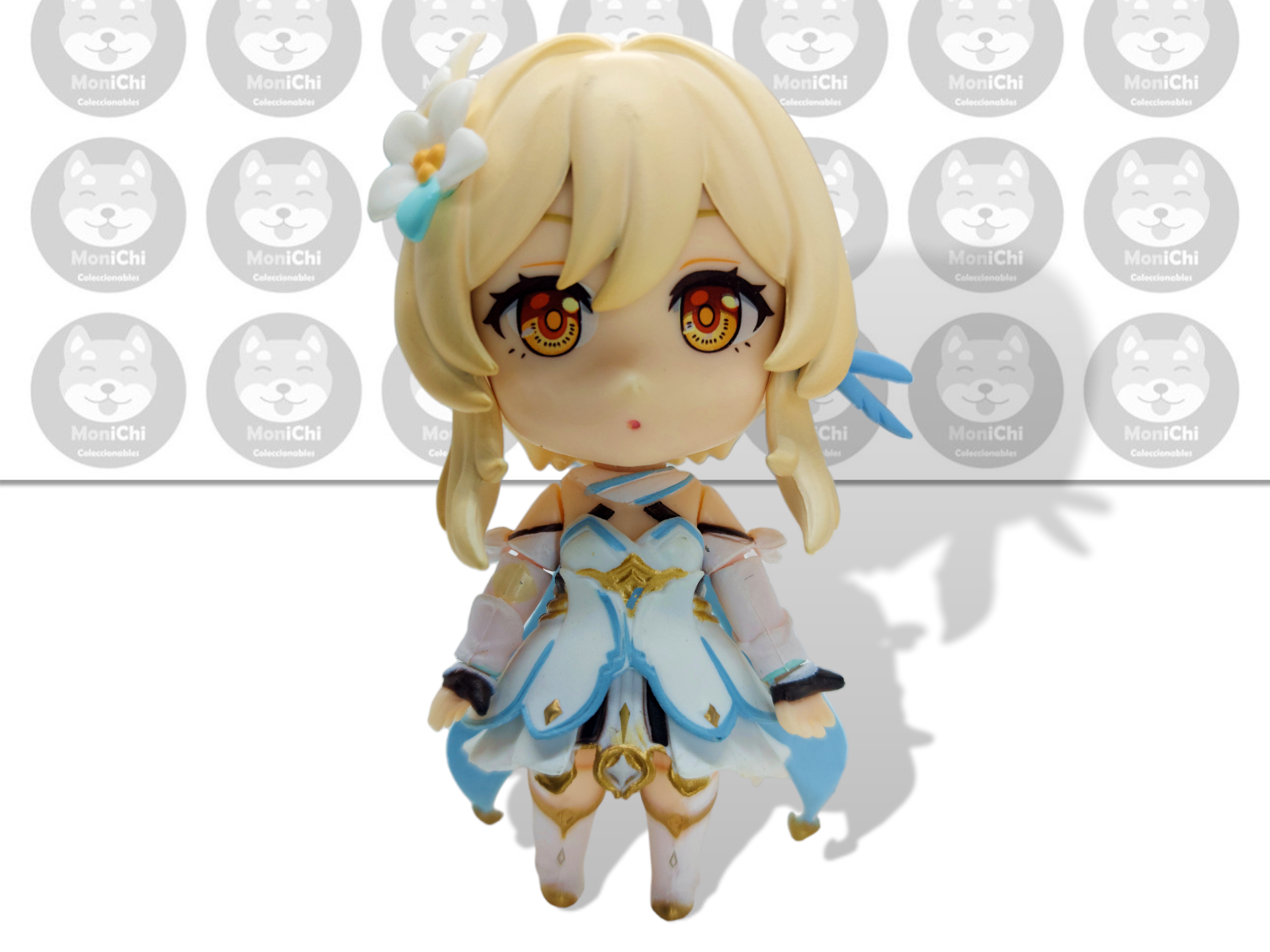 Traveler Lumine 1718 Nendoroid Genshin Impact Figura Anime