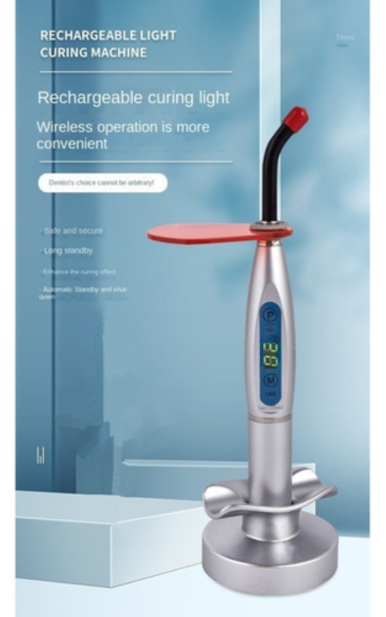 Lámpara De Luz Led De Resina De Curado Dental Inalámbrica blanca