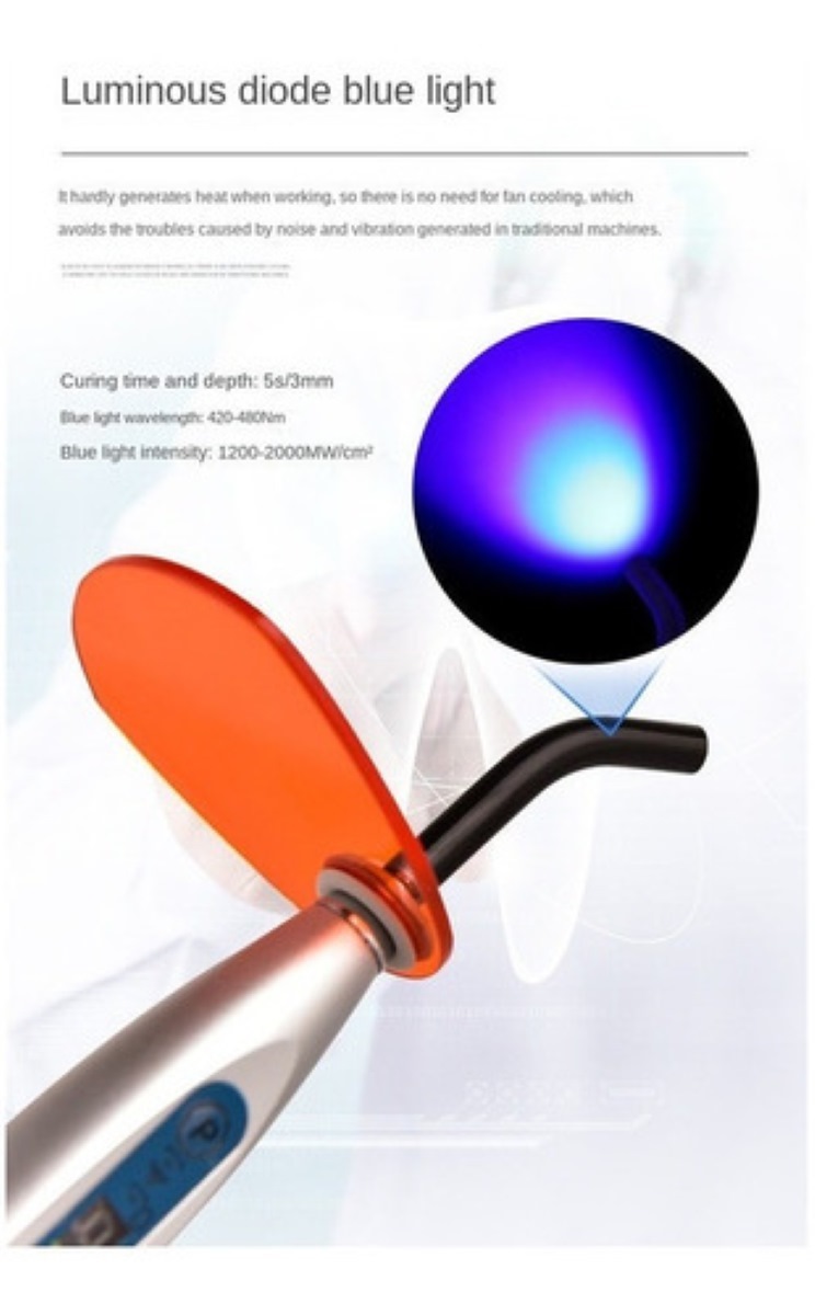 Lámpara De Luz Led De Resina De Curado Dental Inalámbrica blanca