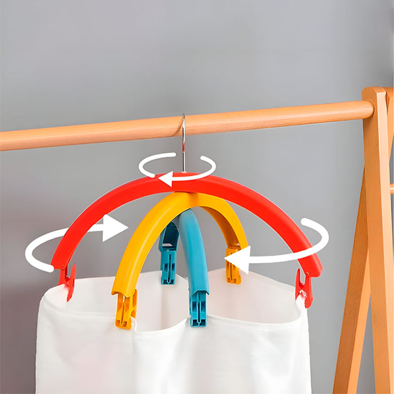 Gancho circular arcoiris.