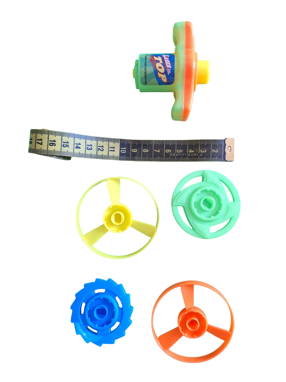 Trompo Lanzador De Hélice Divertido Juguete Giratorio Multicolor