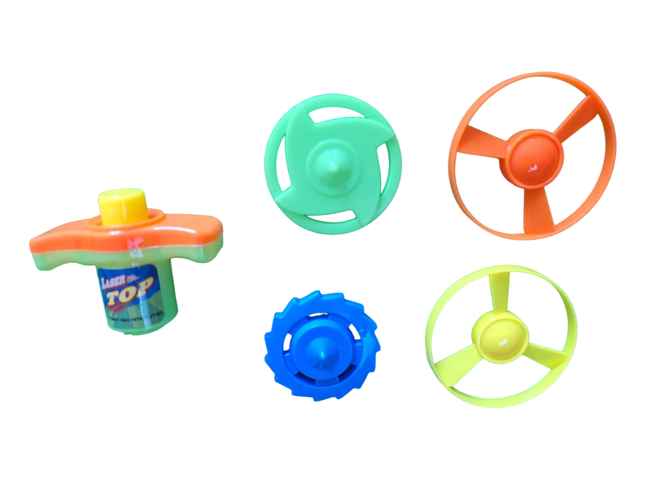Trompo Lanzador De Hélice Divertido Juguete Giratorio Multicolor