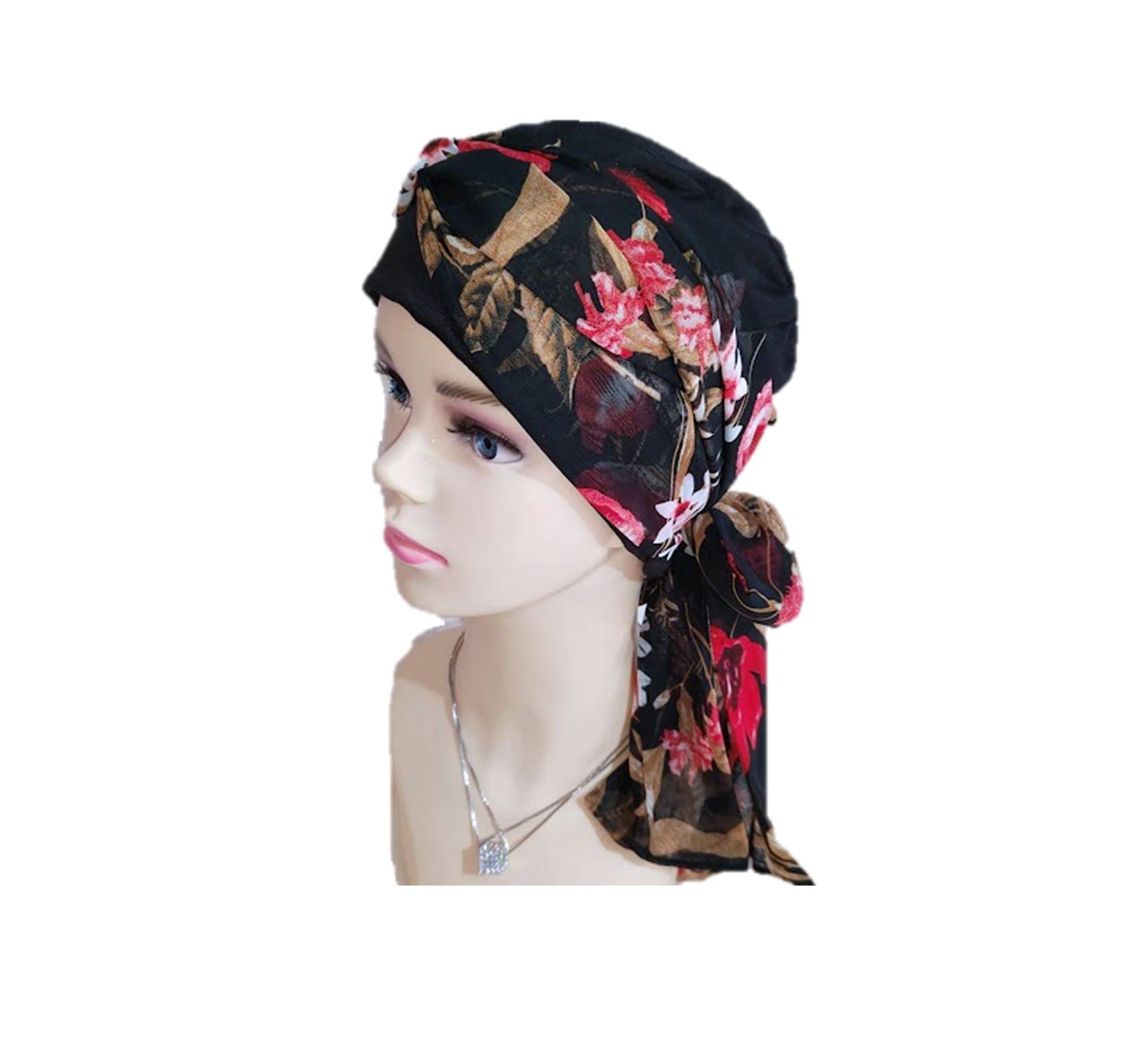 Turbante para Mujer con banda en Mascada y Gorro en Algodón Seda (Pack de 1 Pieza) - Ideal para Oncológicos, Alopecia y Moda Elegante..