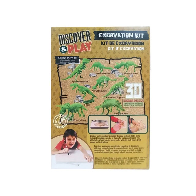 Kit de excavación de Discovery & play WUUNDENTOY, juego de excavación Tiranosaurio. ¡Descubre y construye un dinosaurio!
