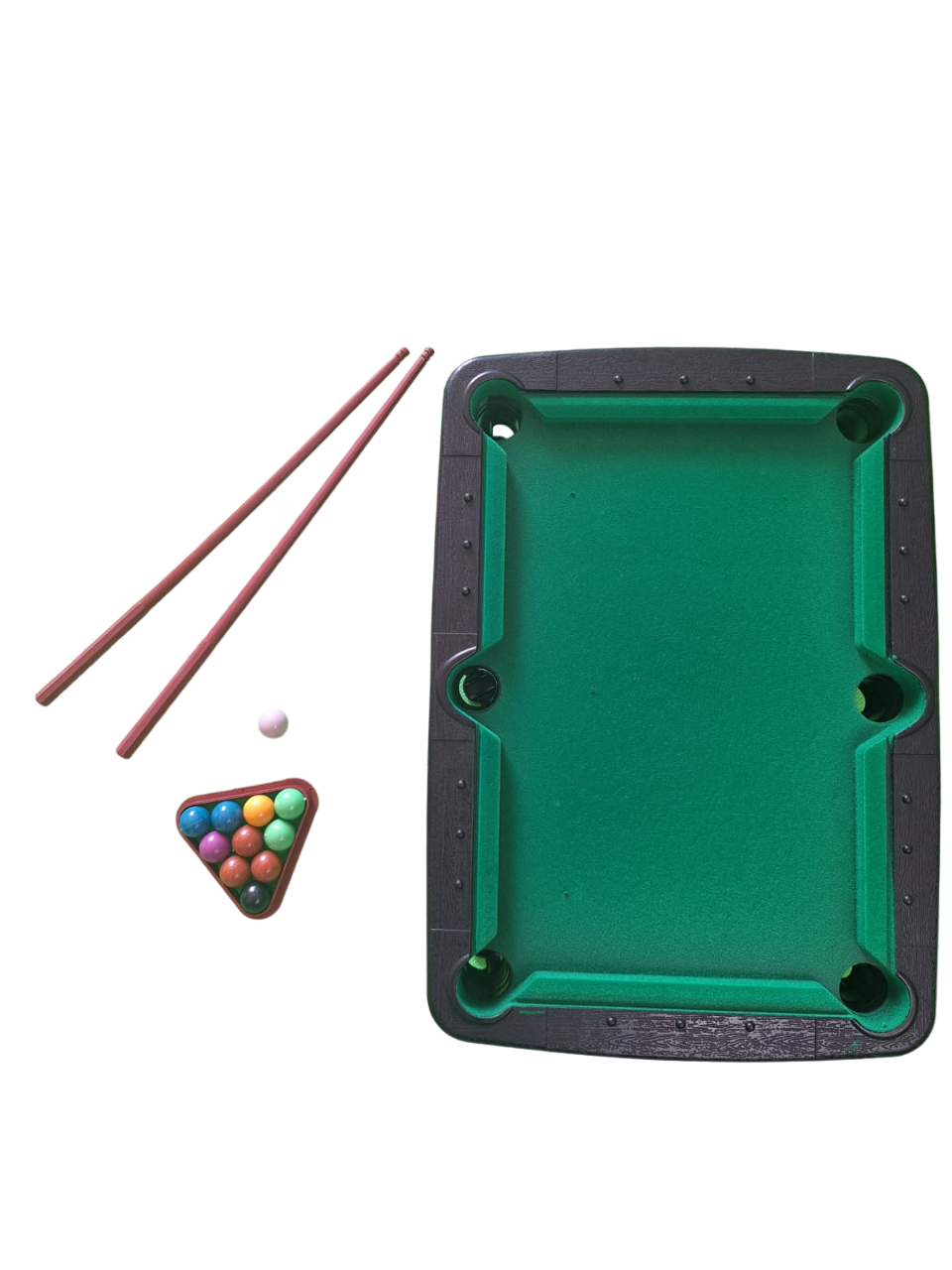 Mini Juego Mesa De Billar Bolas Snooker Juego Portátil