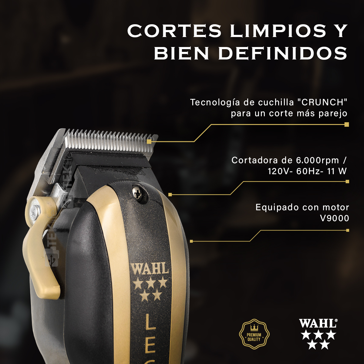 Cortadora y terminadora cabello Barber Combo Wahl 