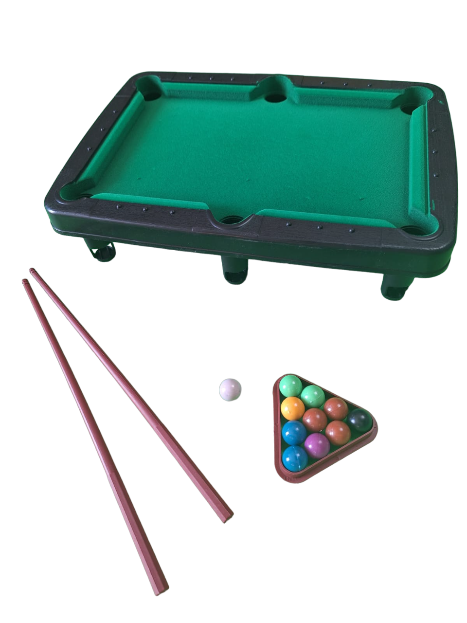 Mini Juego Mesa De Billar Bolas Snooker Juego Portátil