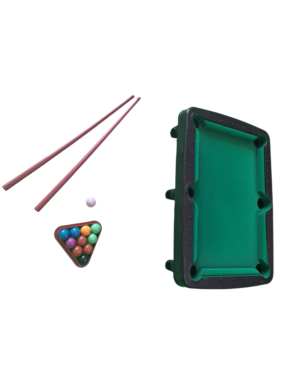 Mini Juego Mesa De Billar Bolas Snooker Juego Portátil