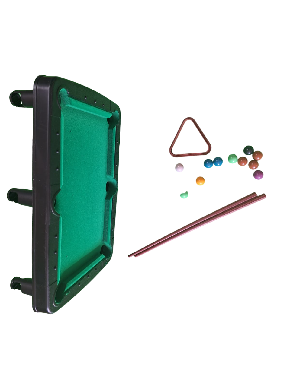Mini Juego Mesa De Billar Bolas Snooker Juego Portátil