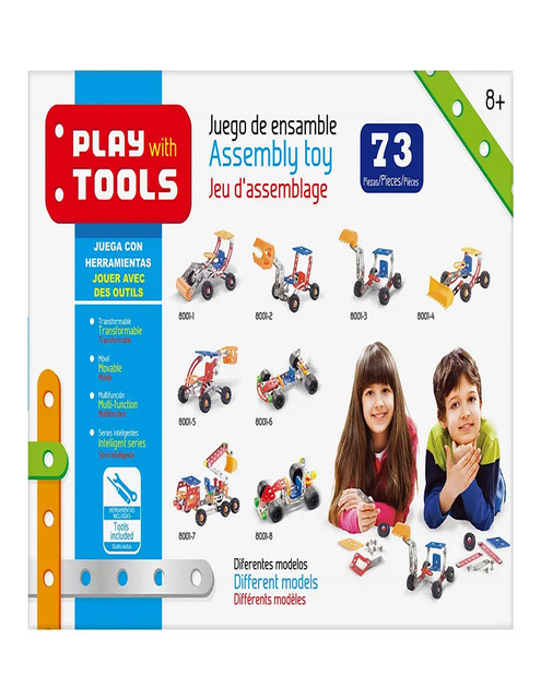 Excavadora Chica, juego de ensamble, Play With Tools WUUNDENTOY. Juega con herramientas armando esta increible excavadora