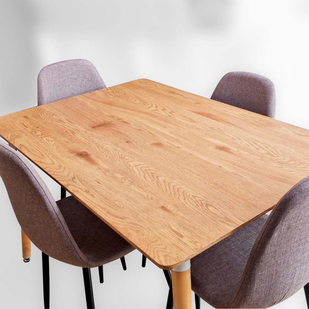 Juego de Mesa Comedor con 4 Sillas Oslo Ilios Innova