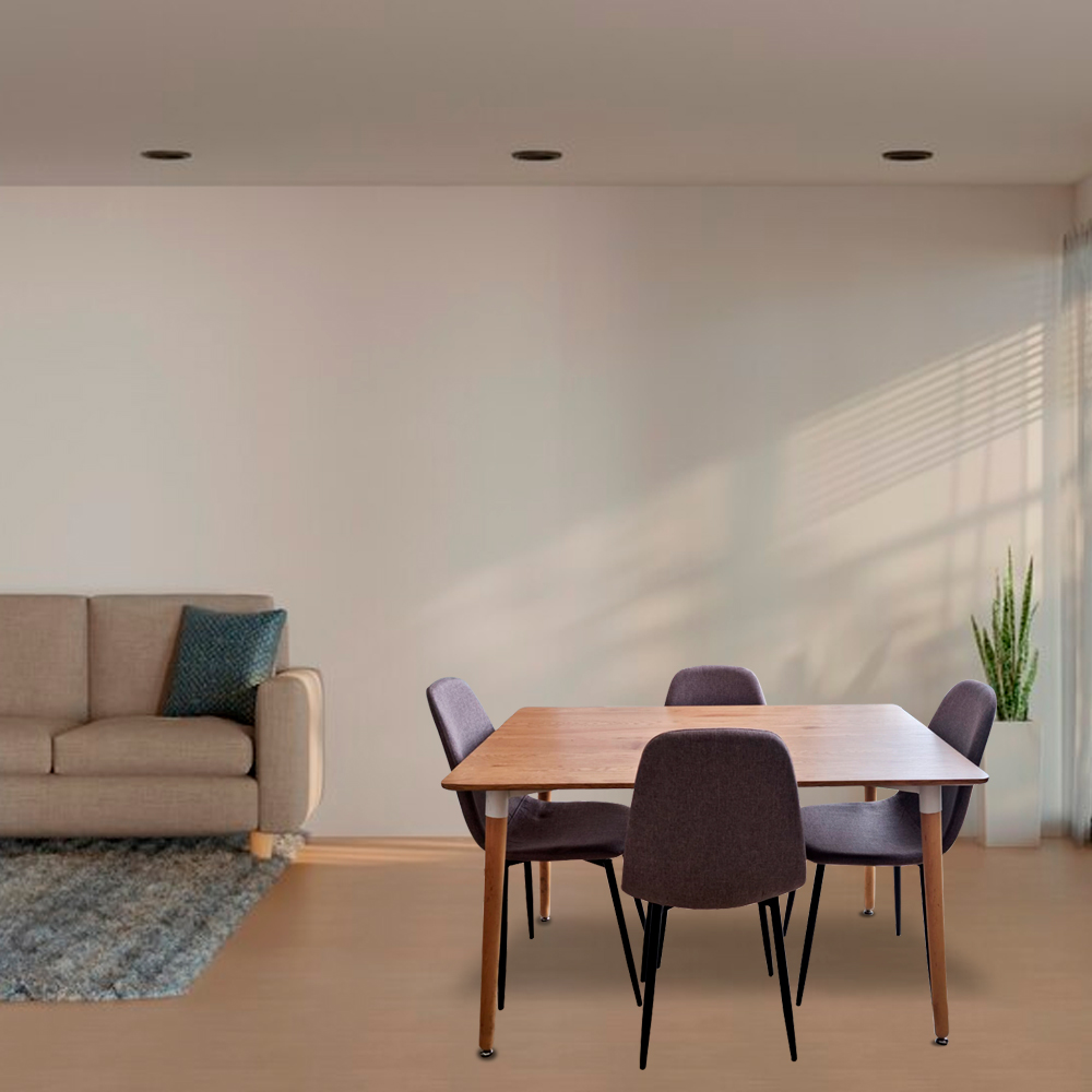 Juego de Mesa Comedor con 4 Sillas Oslo Ilios Innova