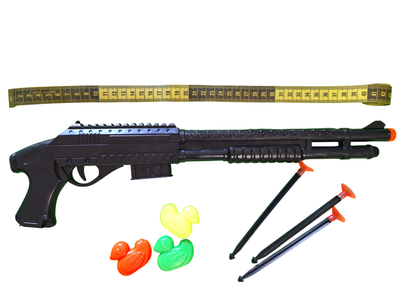 Rifle Color Negro Lanza Dardos Escopeta De Juguete Para Niños