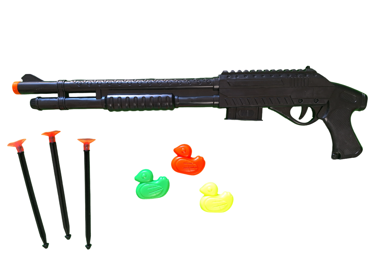 Rifle Color Negro Lanza Dardos Escopeta De Juguete Para Niños