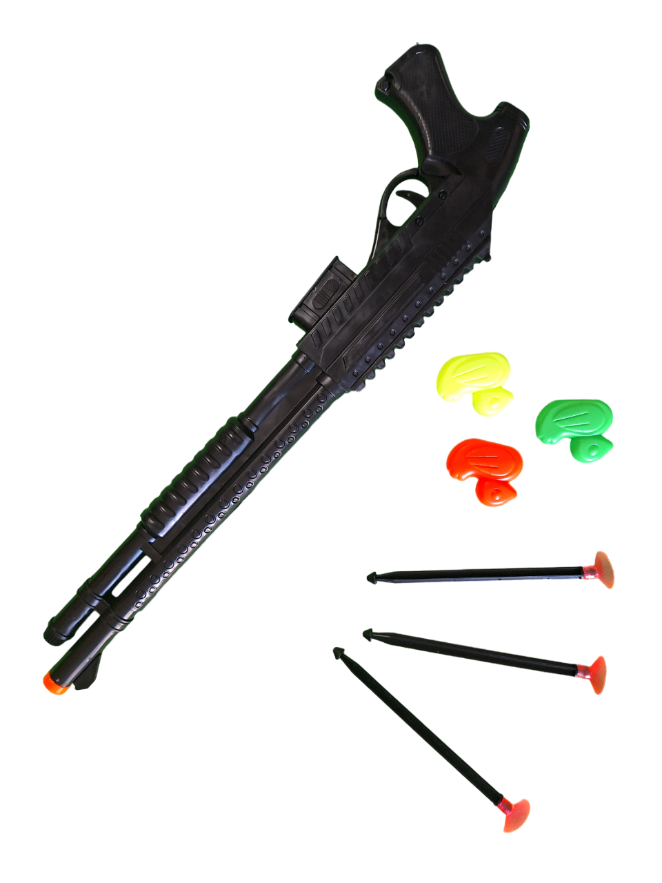Rifle Color Negro Lanza Dardos Escopeta De Juguete Para Niños