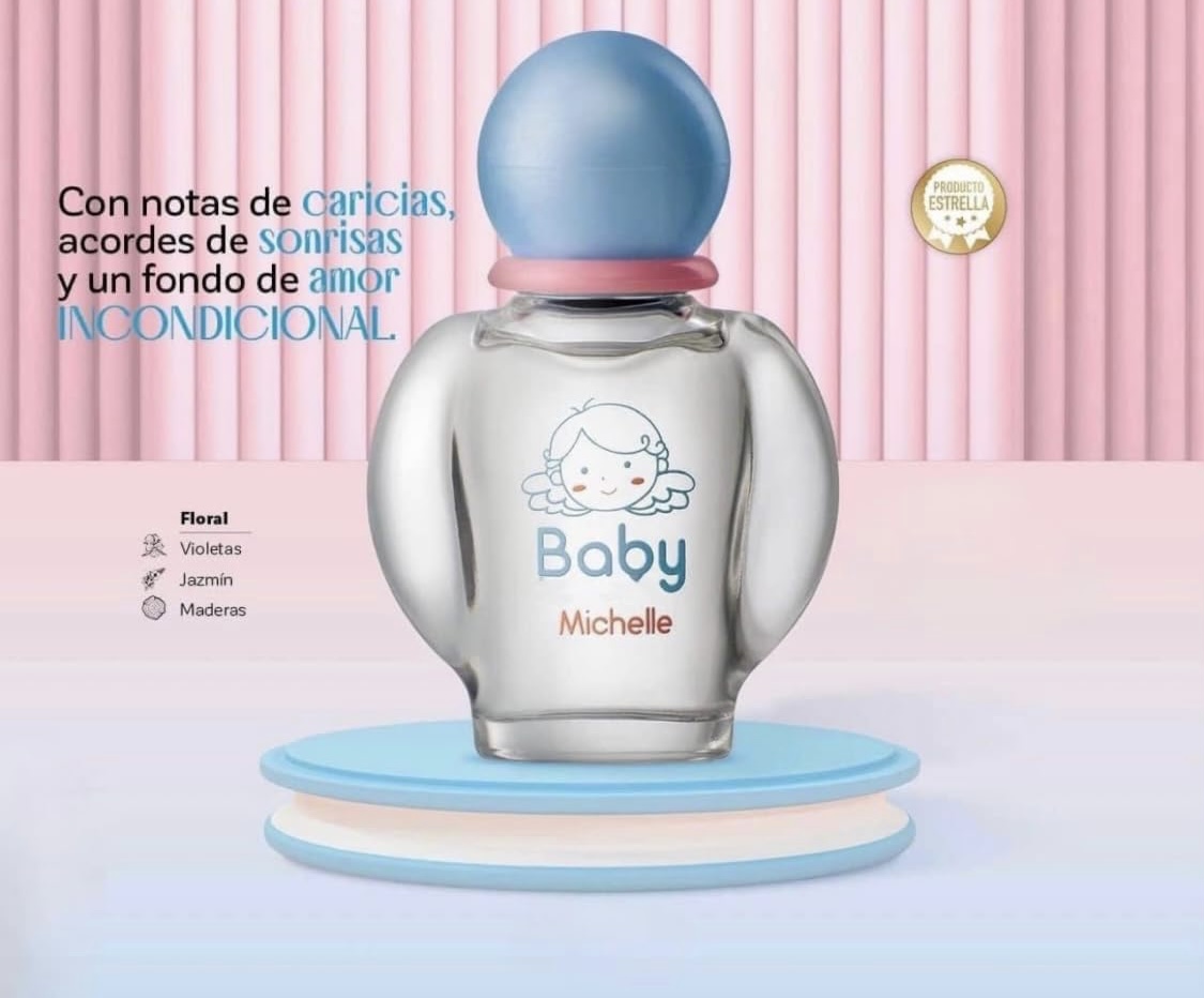 MICHELLE BABY MICHELLE PERFUME UNISEX BEBÉ FRAGANCIA ESTELAR EXQUISITO Y DURADERO AROMA QUE AMARAS 