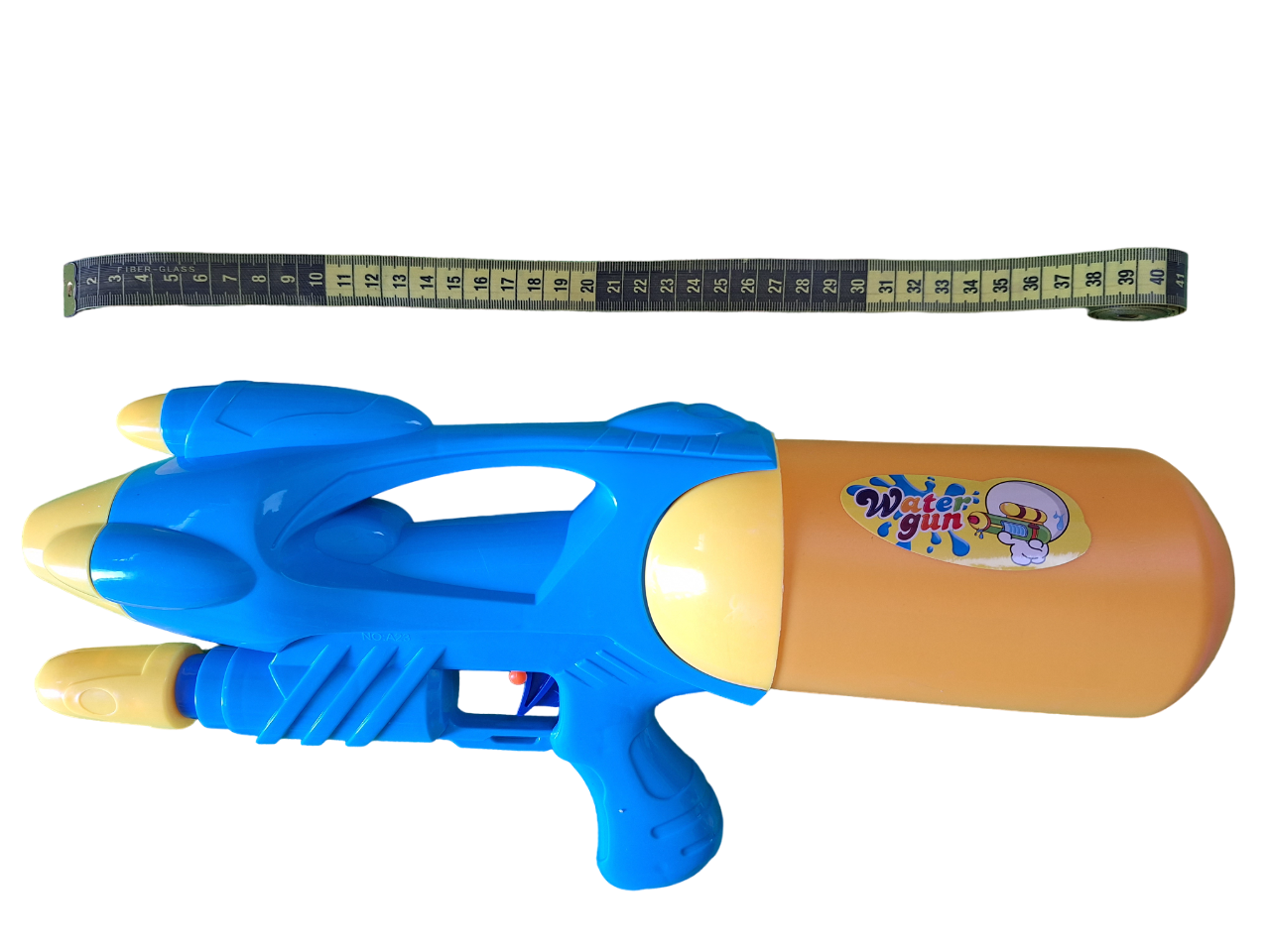 Pistola Grande Lanzadora De Agua Con Tanque Color Azul Juguete De Niños