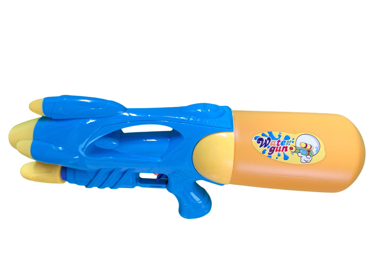 Pistola Grande Lanzadora De Agua Con Tanque Color Azul Juguete De Niños