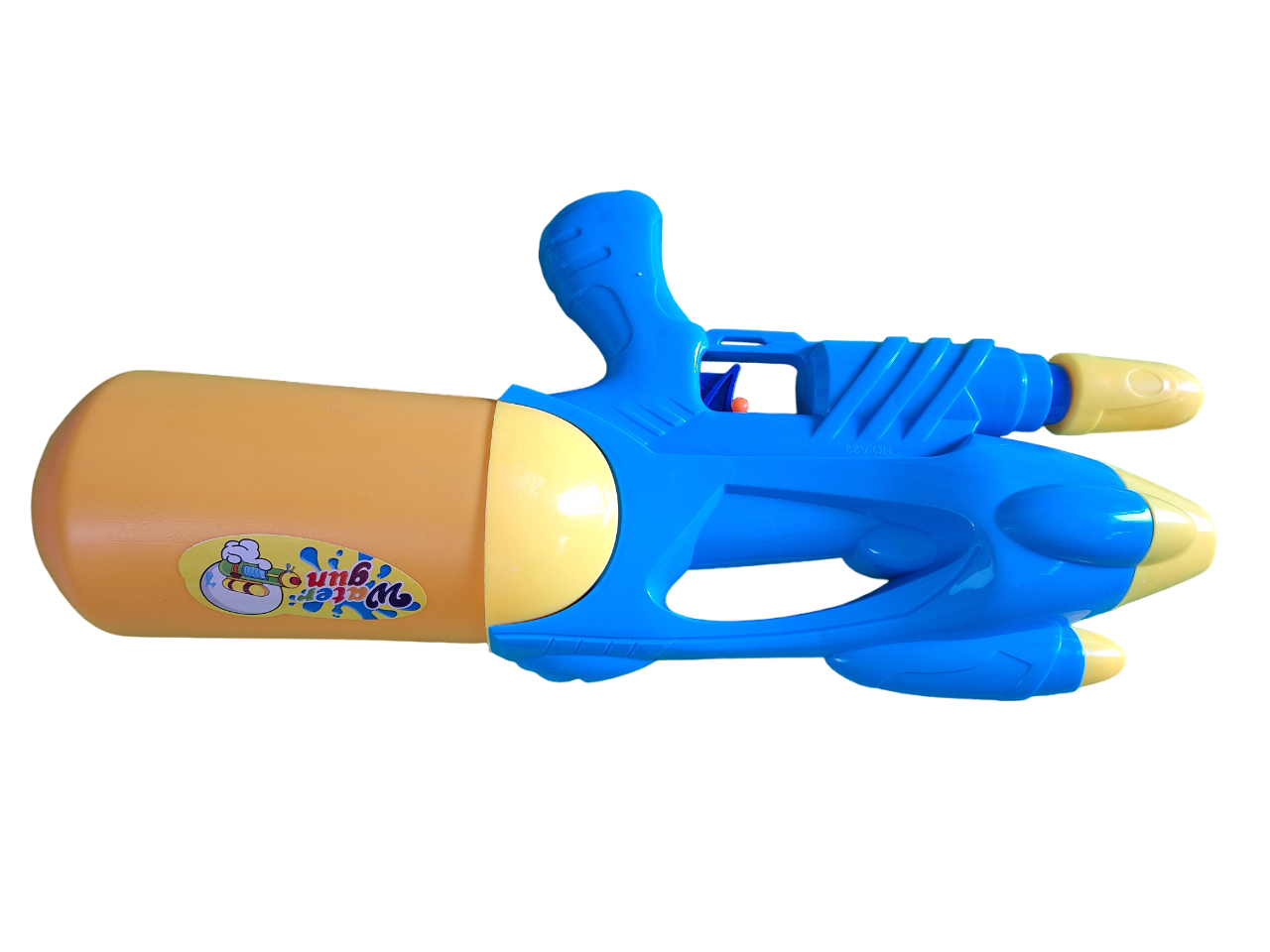 Pistola Grande Lanzadora De Agua Con Tanque Color Azul Juguete De Niños