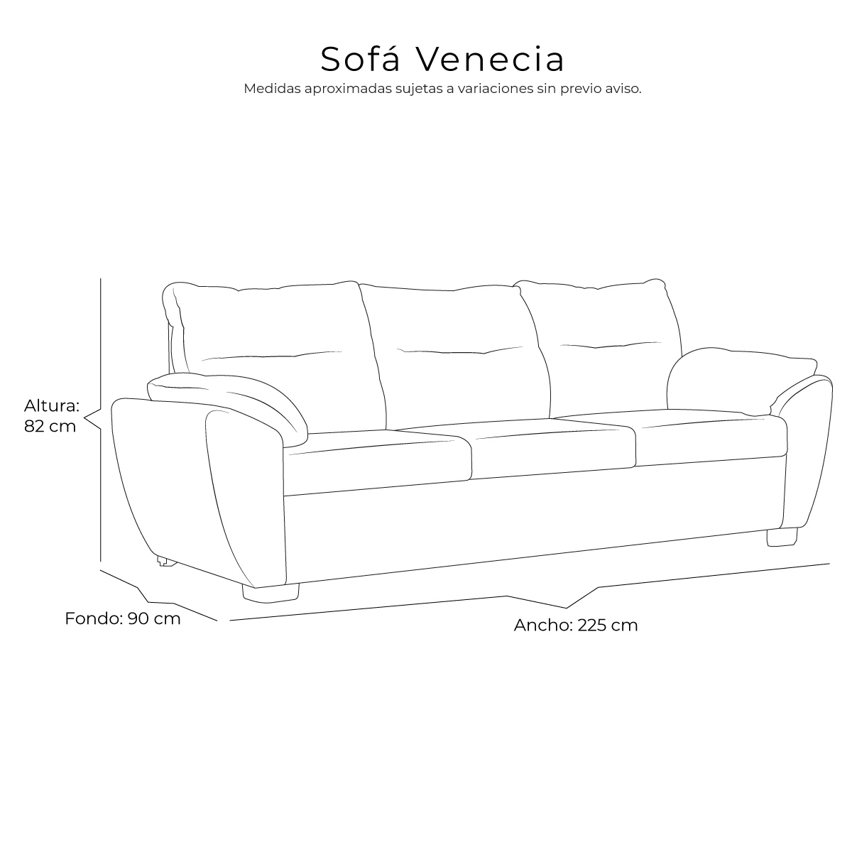  Sala Dicasa Venecia Azul. Entregas Solo CDMX y AM