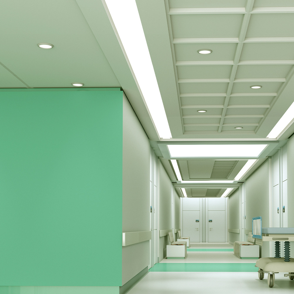 ICON Luminario Led Downlight Lámpara de Techo Sobrepuesto 18W Luz Cálida 4100K