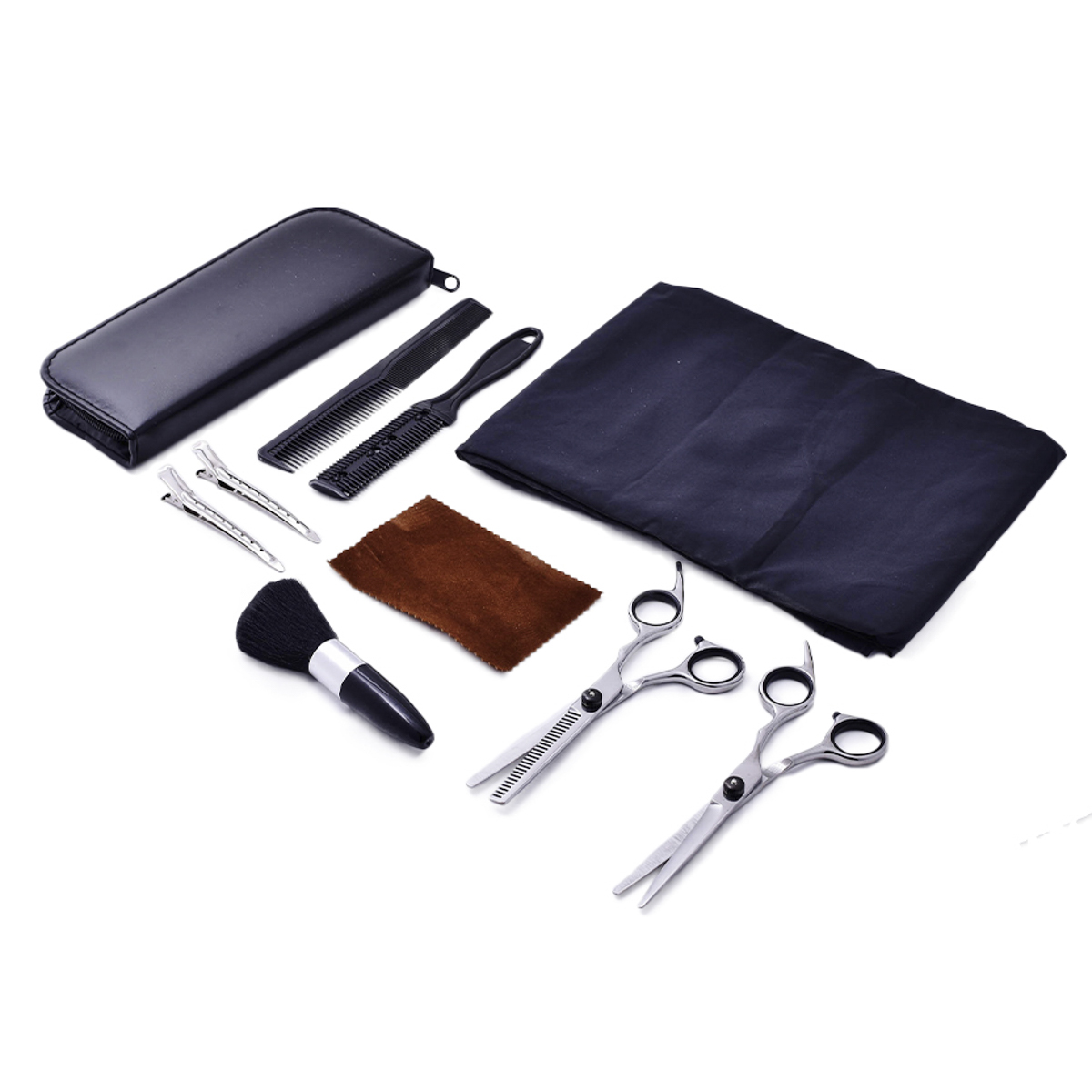 kit Tijeras Para Cabello Estilista Barbero Profesional 10pza