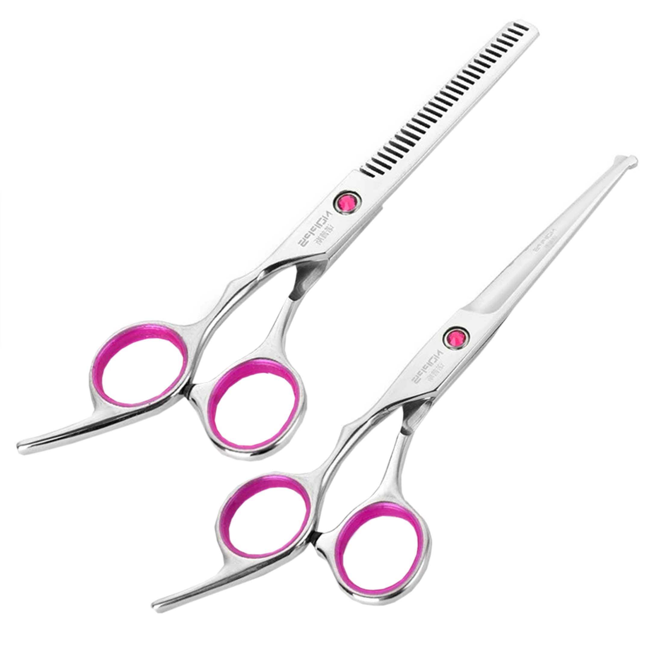 Set 2 Tijeras Para Cabello Barbero Estilista Profesional