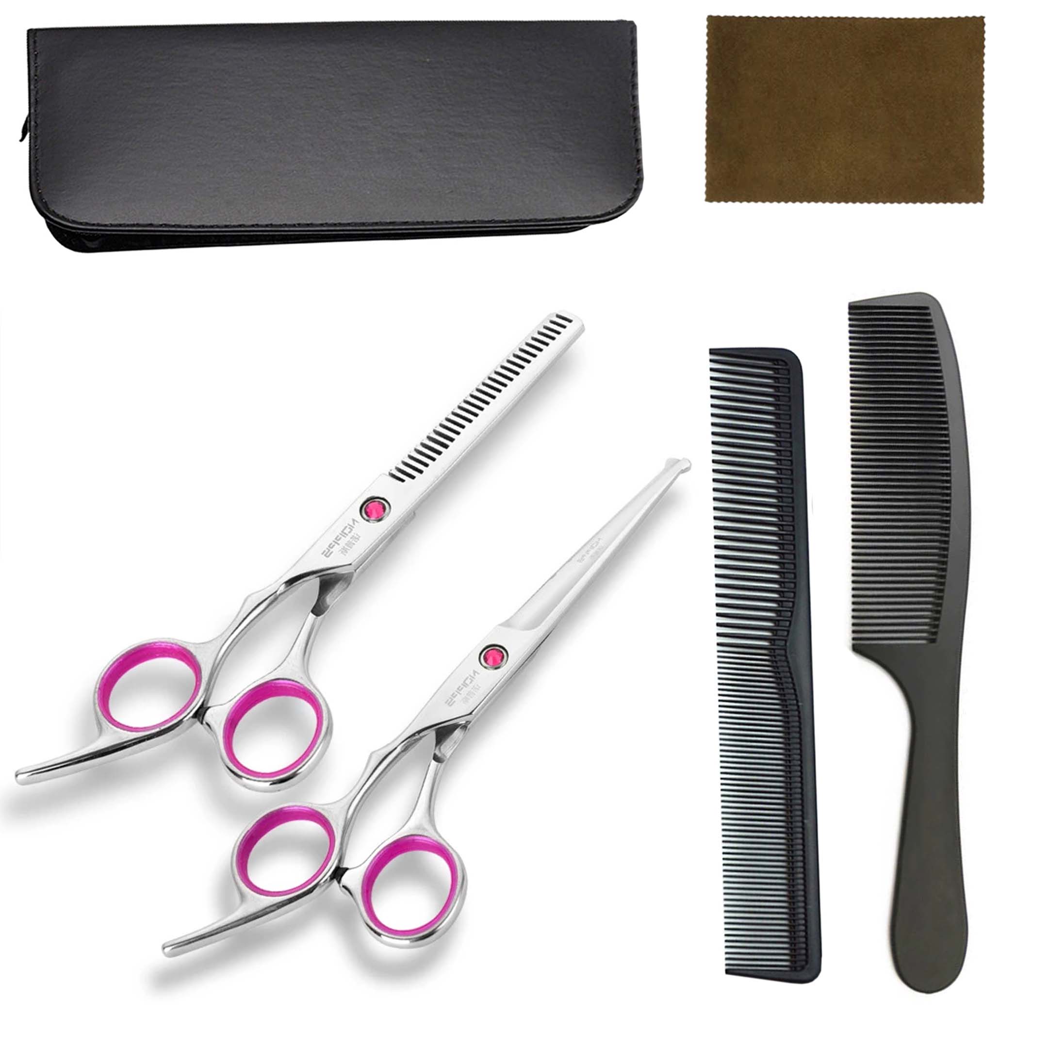 Set 2 Tijeras Para Cabello Barbero Estilista Profesional