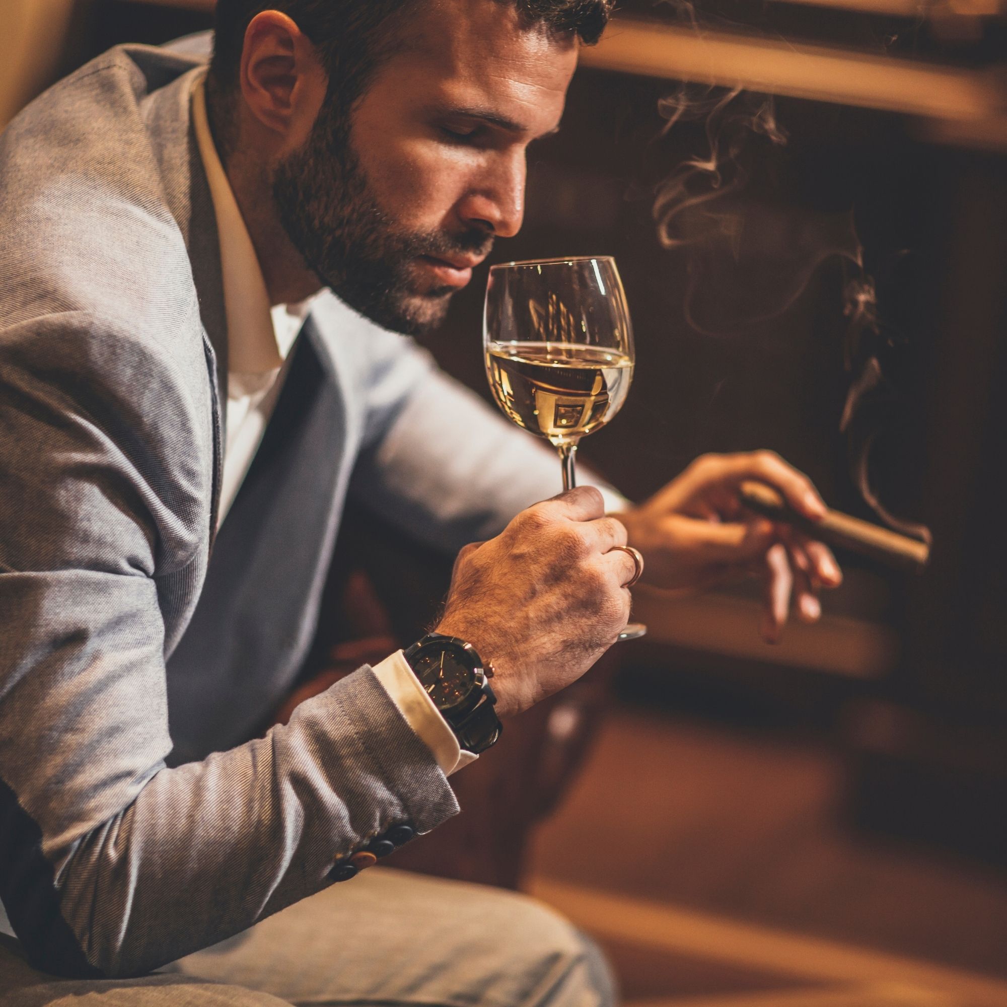 Cortador De Puros Habanos Ecomlab Cortapuro Acero Inoxidable Amarillo.