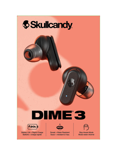 AUDIFONOS SKULLCANDY DIME 3 TRUE BLACK TRUE WIRELESS.