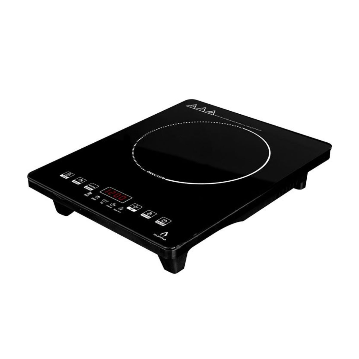 Parrilla de inducción magnética de sobreponer de 1 quemador 110v marca supra.