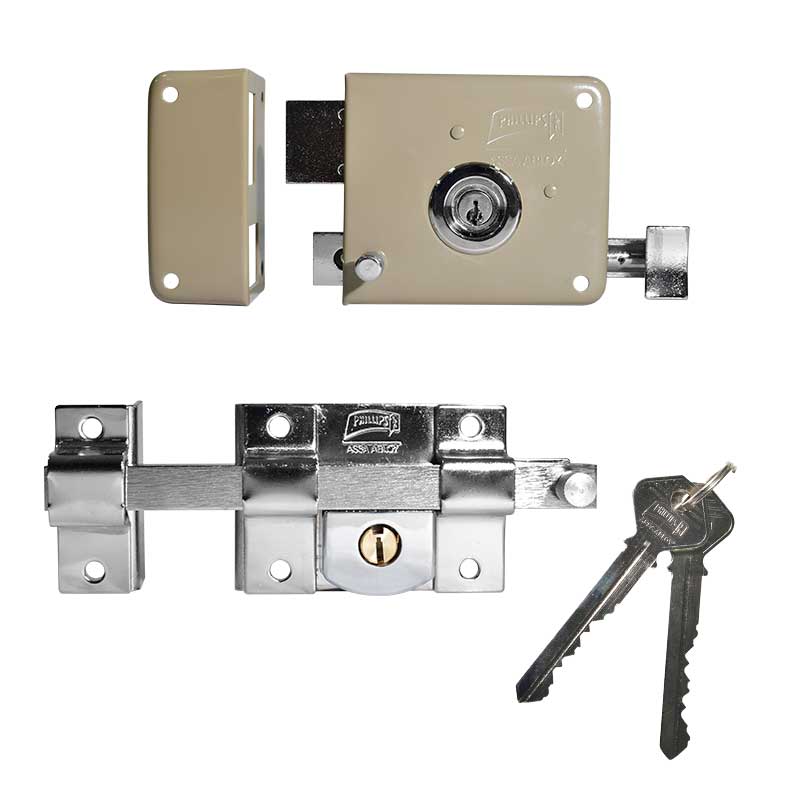 combo de cerradura de sobreponer izquierda mod. 715 LL+800 L