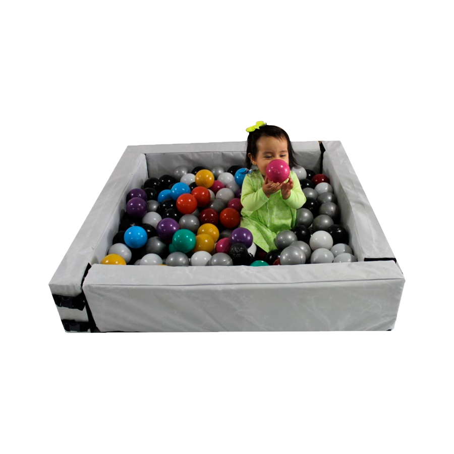 Alberca Cuadrada Perla DIDJIG + 50 Pelotas Estimulación Temprana 