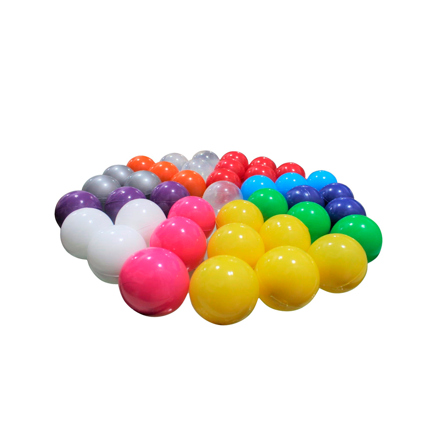 Alberca De Pelotas + 200 Pelotas + Escalera Y Rampa + 1 Cubo Multicolor Estimulación Temprana 