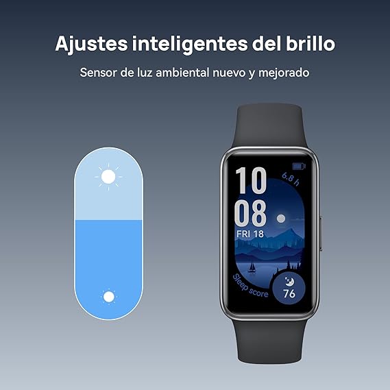 HUAWEI Band 9 (Garantía en México), 1.47”AMOLED, Larga Duración de 2 semanas, Ajuste de Brillo automático, Mayor precisión de medición, Compatible con Android & iOS, Negro