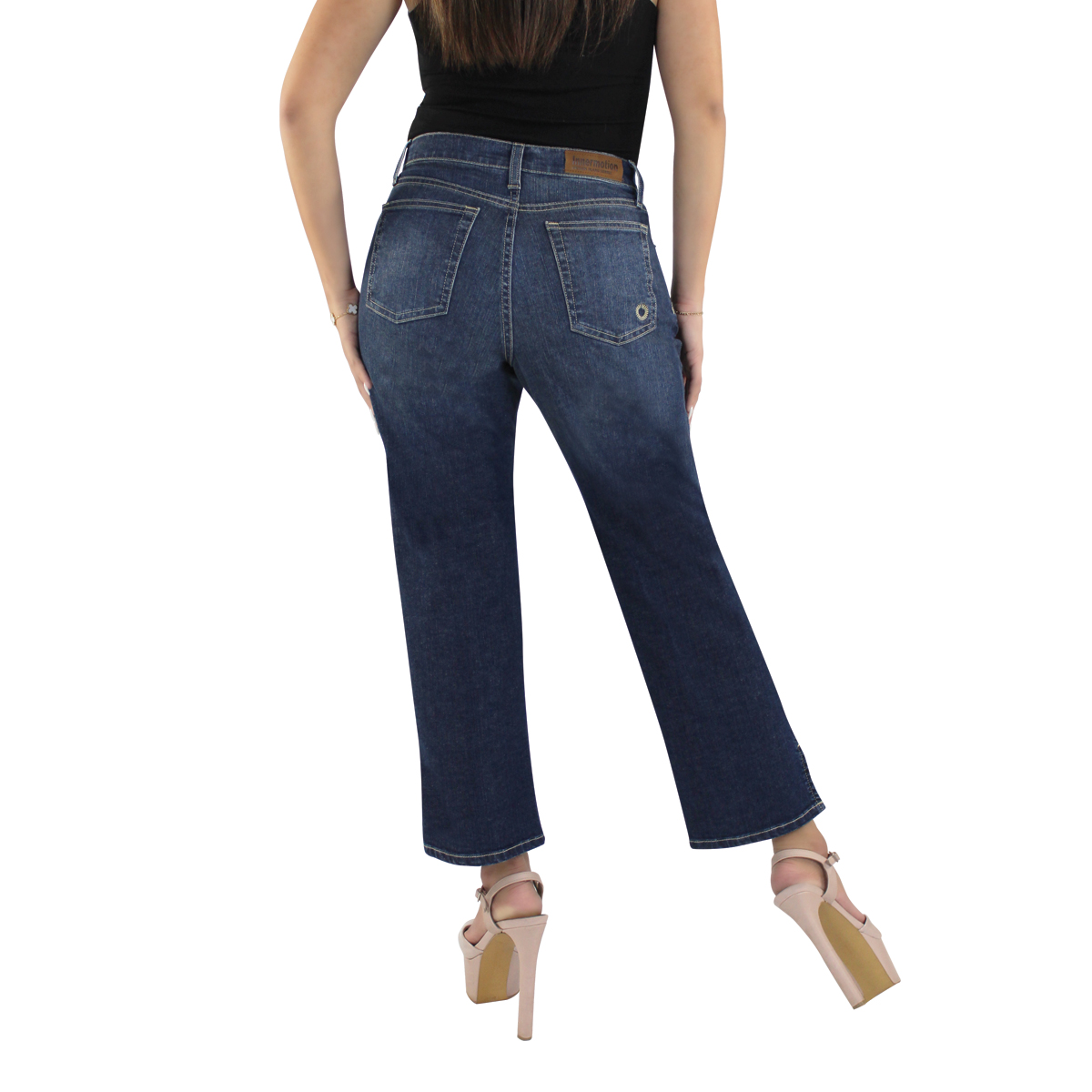Jeans Mujer Mezclilla Capri.