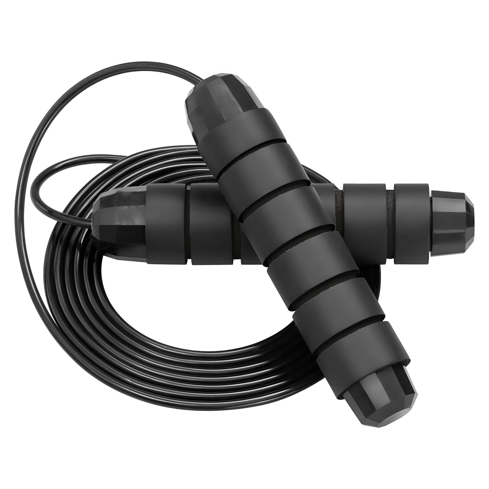 Cuerda Para Saltar Profesional Ecomlab Cuerda Acero Crossfit Color Negro.