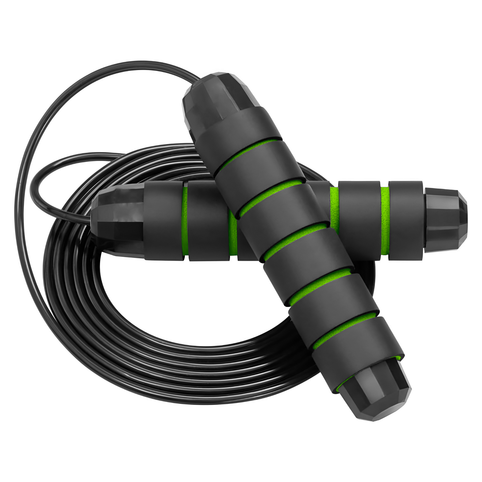 Cuerda Para Saltar Profesional Ecomlab Cuerda Acero Crossfit Color Verde.