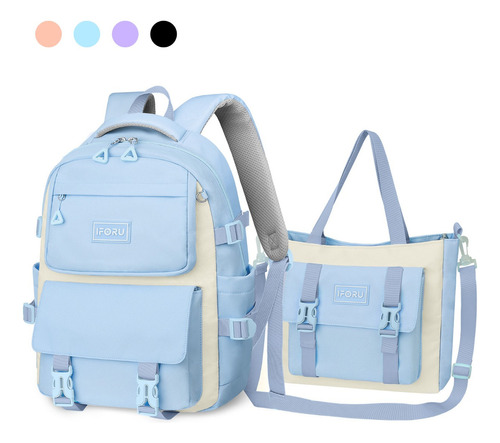 Mochila Escolar Primaria Y Secundaria Viaje Bolsa Mochilas IFORU Backpack-13N 2 En 1 30L