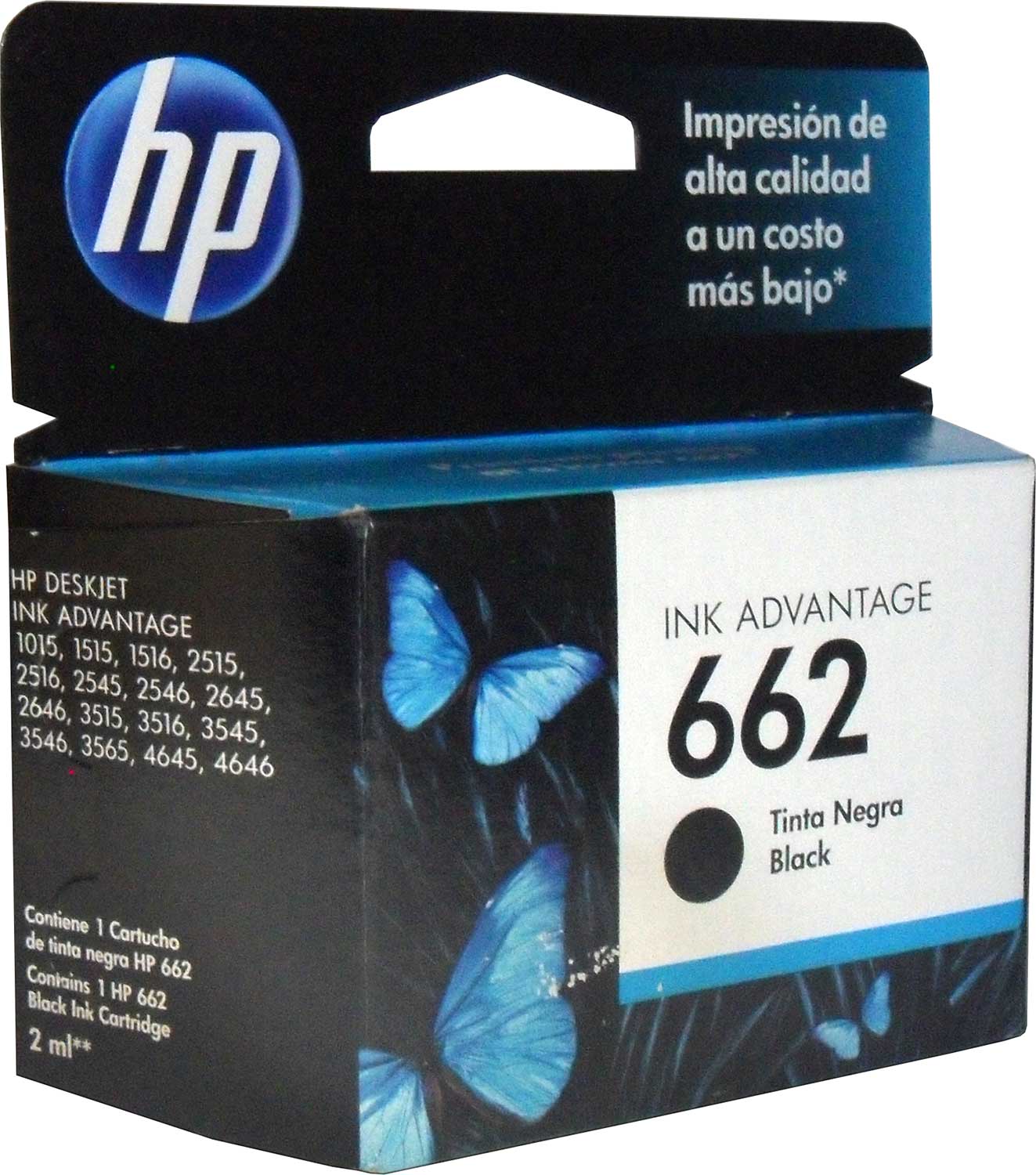 Cartucho Tinta Hp 662 Negro Cz103al Original 1515 3545 4646