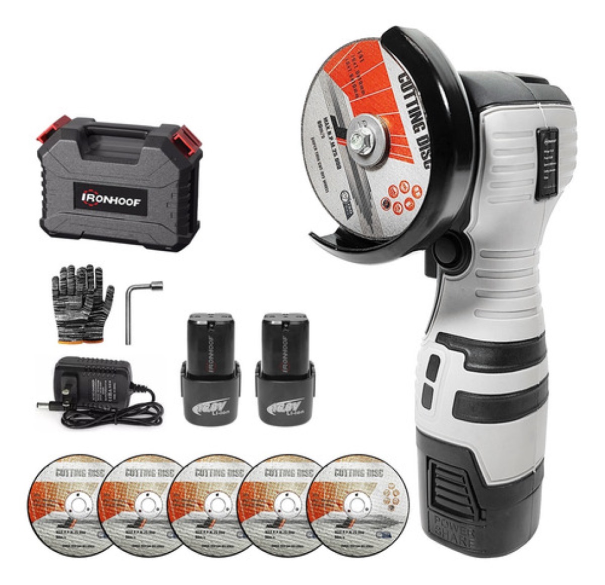 Mini Esmeril Angular Inalámbrica Pulidora 16.8v 75mm28000rpm GRIS