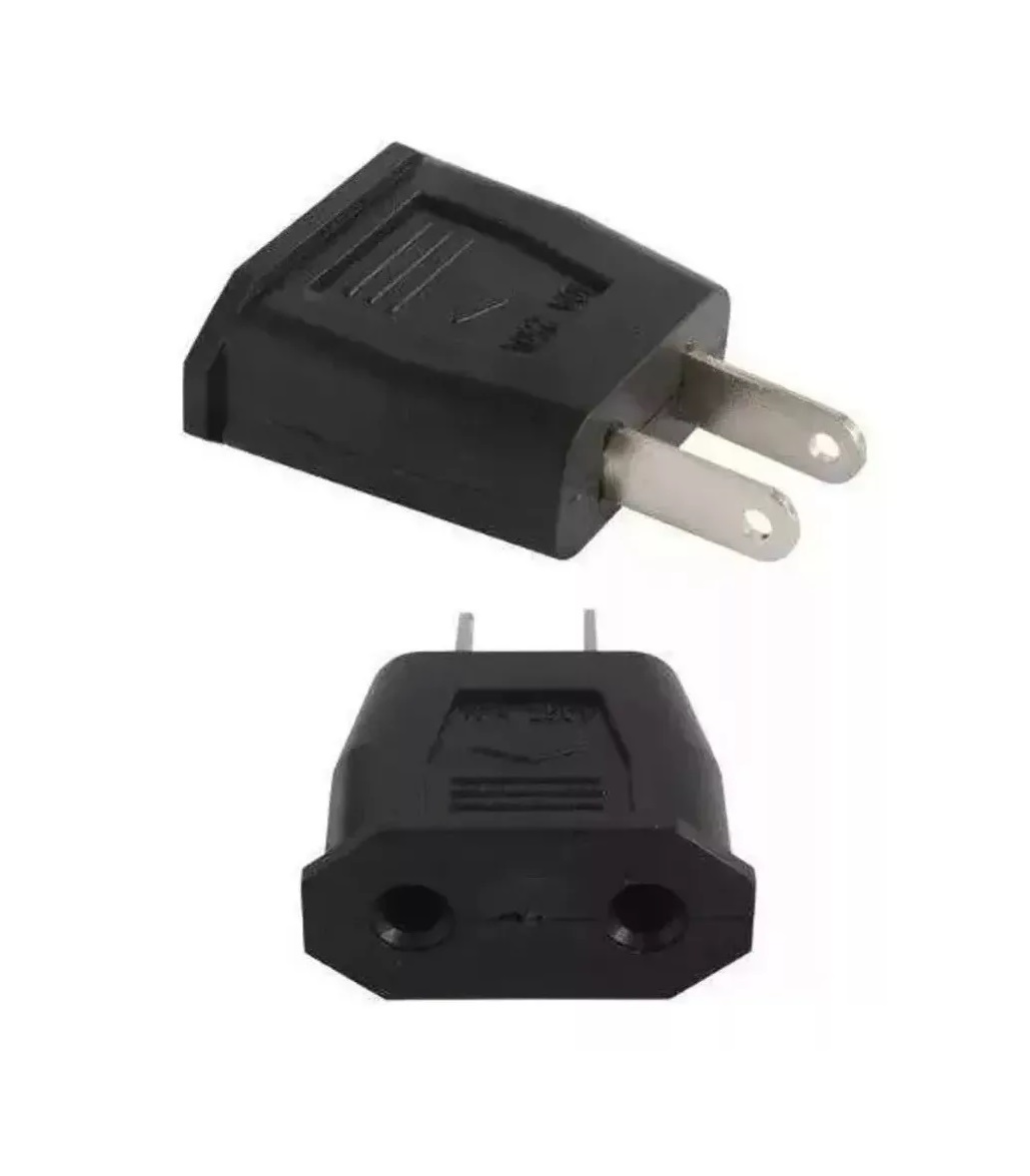 Clavija Adaptador Corriente Europeo A Americano  5 Piezas