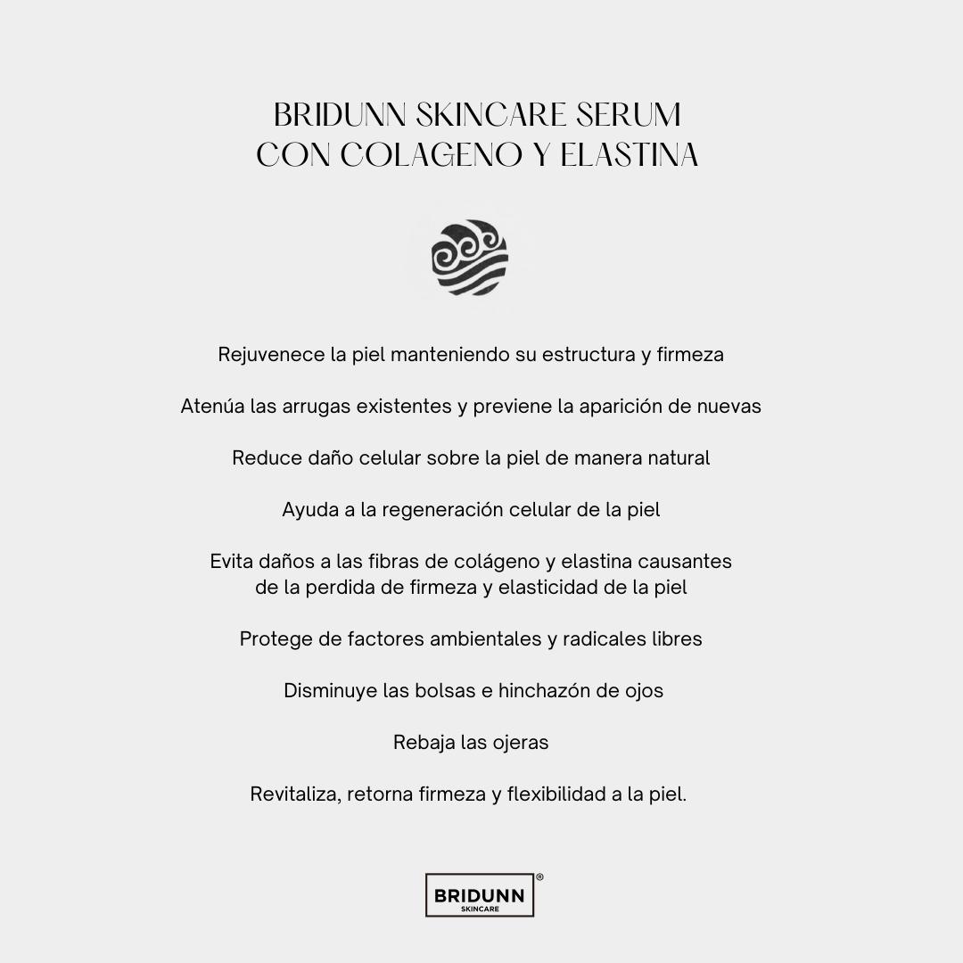 Crema Facial Rejuvenecedora Piel con Colágeno Marino para AntiFlacidez, Antienvejecimiento, Antiarrugas. Ingredientes Naturales Bridunn Skincare