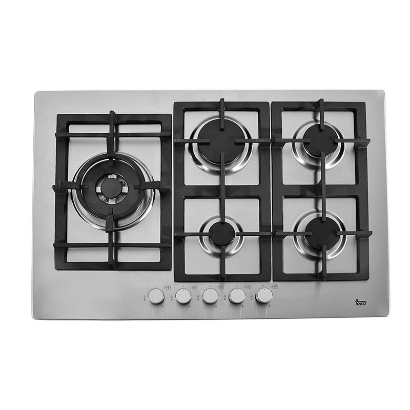 Parrilla de gas 5 quemadores de alta eficiencia marca teka.