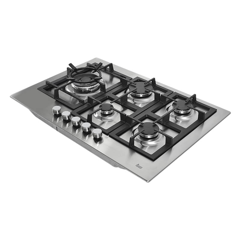 Parrilla de gas 5 quemadores de alta eficiencia marca teka.