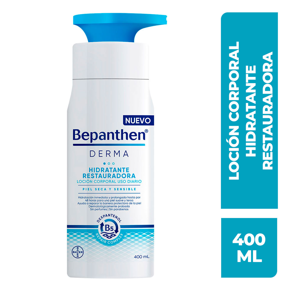 Bepanthen Derma Hidratante Restauradora Loción Corporal 400 ml